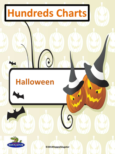 Halloween Hundreds Charts - Halloween Theme