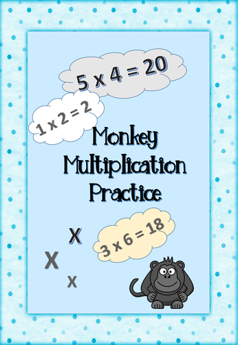 Monkey Multiplication from 0 through 10.  Multiplying and Dividing.