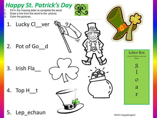 St. Patrick's Day Activity 