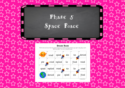 Phonics Phase 5 - Space Race Games