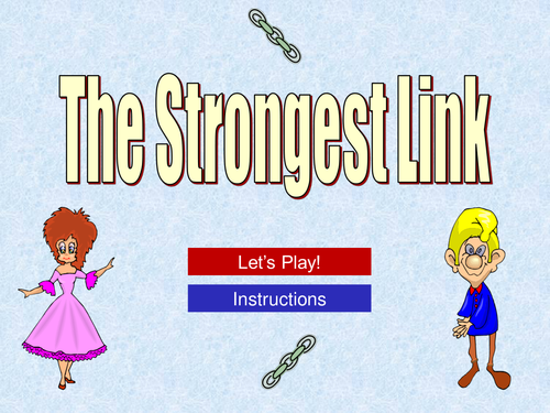 The Strongest Link PowerPoint Game Template