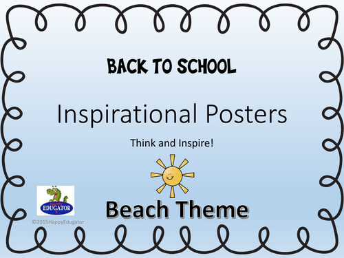 Inspirational Posters- Beach Theme  