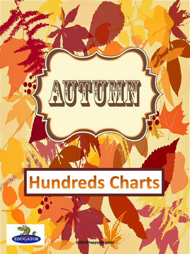 Hundreds Charts - Autumn or Fall Theme