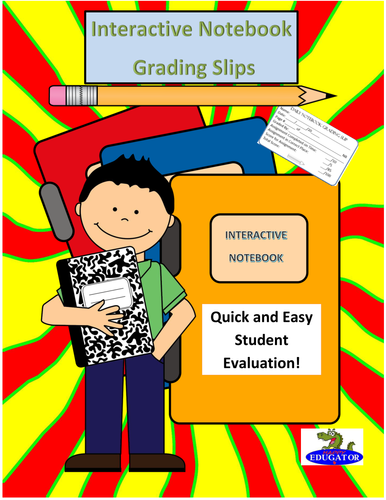 Interactive Notebook Grading Slips 