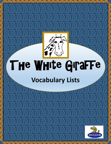 The White Giraffe Vocabulary 