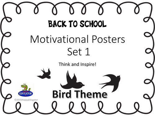 Inspirational Posters - Bird Theme Set 1