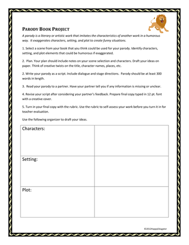 Parody Book Project
