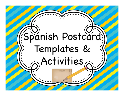 Spanish Postcard Templates & Activities
