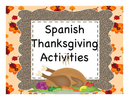 Spanish Thanksgiving Activities
