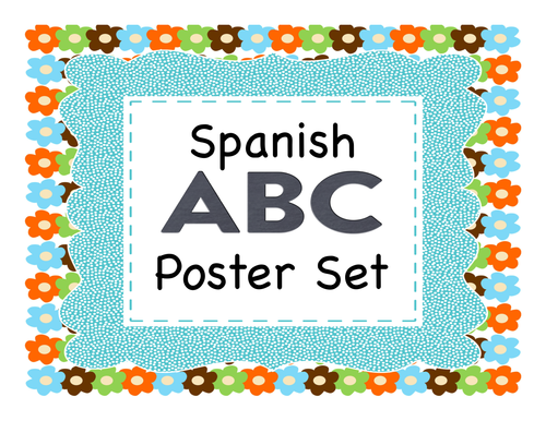 Spanish Alphabet Poster Set