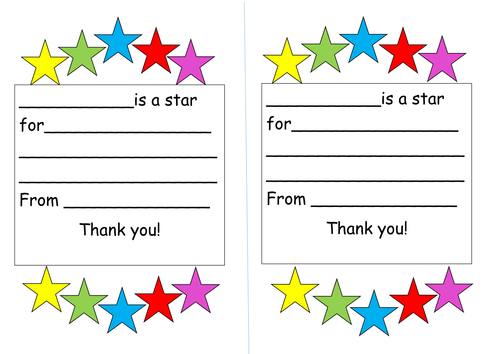 Staff Shout Out Sheets Teaching Resources