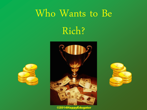 Who Wants to be Rich PowerPoint Game Template