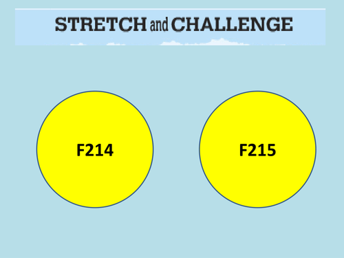 A2 Biology interactive Stretch and Challenge generator and answers 