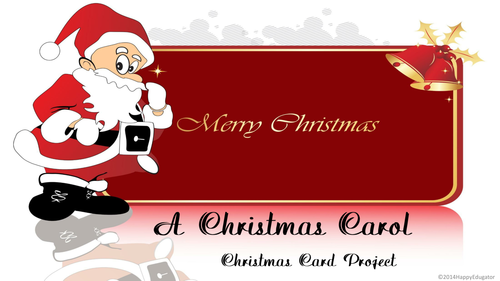 A Christmas Carol Christmas Card Project US version