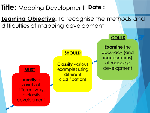 Mapping Development AQA A Geography Lesson Resources