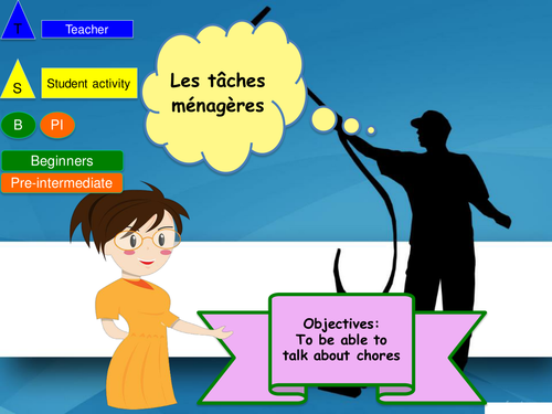 French Chores  / Les taches ménagères en français 