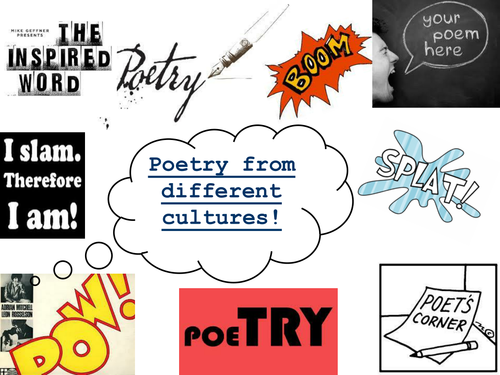 A short unit of lessons on poetry from different cultures