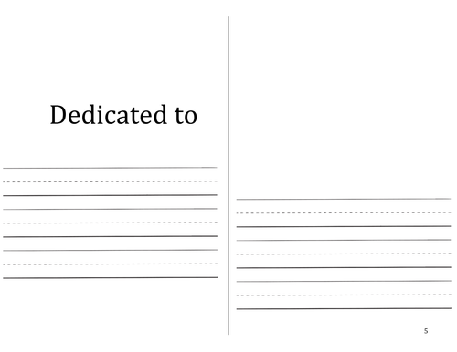 Primary Booklet Template