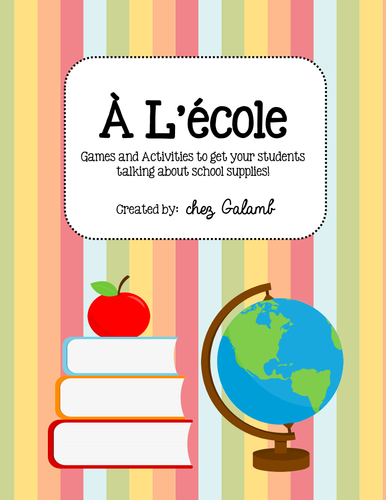 à l'école booklet