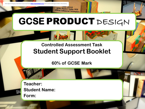 GCSE Product Design Controlled Assessment Support Booklet