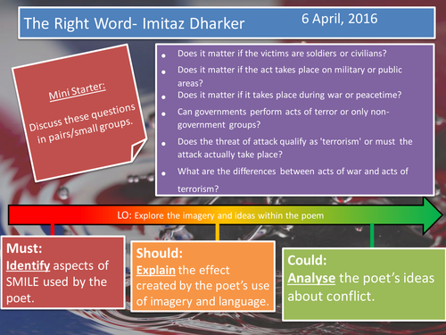 The Right Word- Dharker