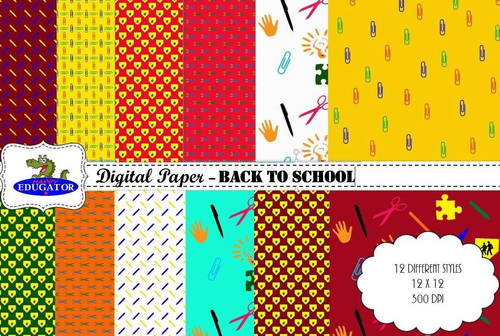 Digital Paper - Back to School