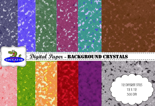 Digital Paper - Background Crystals
