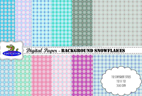 Digital Paper - Snowflakes