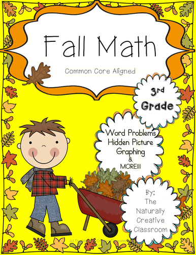 Fall Math:   Fall Money, Fall Time, Fall Word Problems & MORE!!!