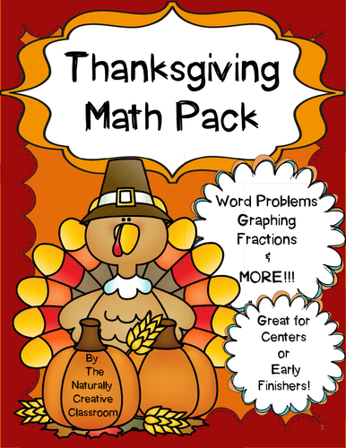 Thanksgiving Math Pack