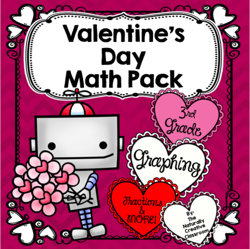 Valentine's Day Math Pack for 3rd Grade