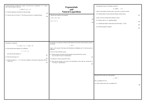Core 3 - Exponentials and Logarithms Past Paper Questions