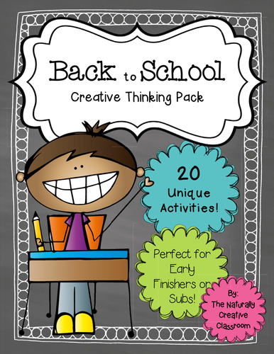 Back to School Creative Thinking Pack
