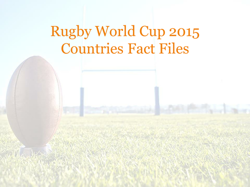 Rugby World Cup 2015 Country Fact Files