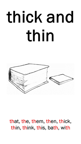 Phase 3 /th/ flashcard