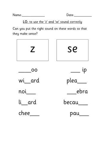 z and se phase 5 alternative teaching resources