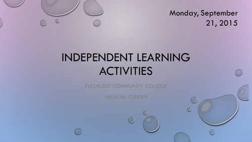 GCSE Science Independent Learning Activities/Lesson Plans 