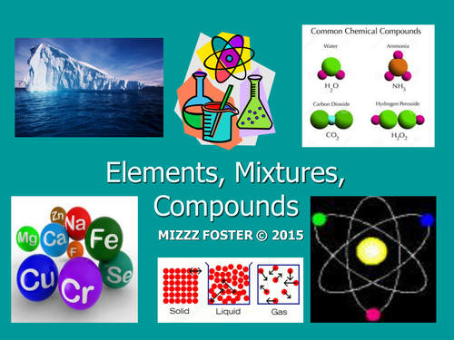 Elements, Compounds, Mixtures, Solutions Power Point