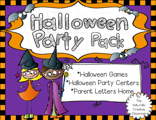 Halloween Party Pack:  Games, Parent Letters & MORE!!!