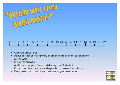 Numeracy Add/Subtraction Game