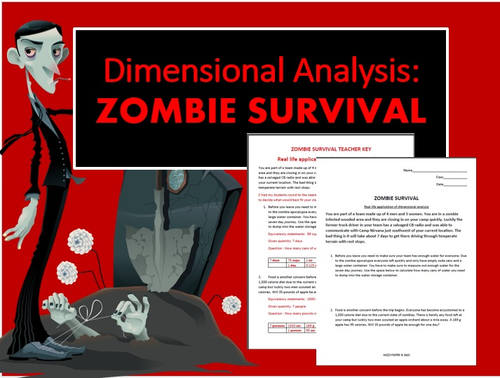 Dimensional Analysis: Zombie Survival (Factor / Label Method)