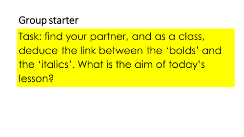 Empirical formula speed dating
