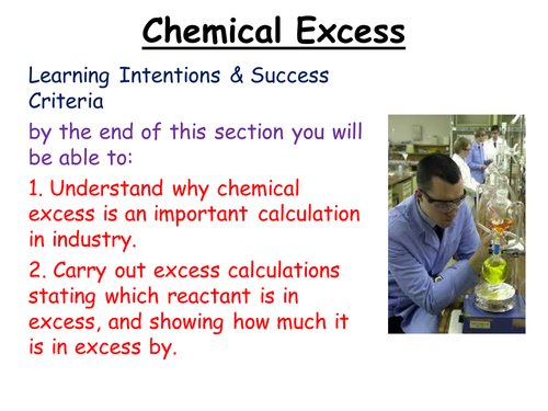 Chemistry - Chemical Excess