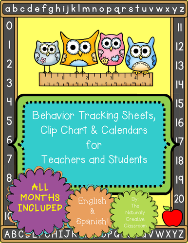 Behavior Management Tracking Sheets and Calendars