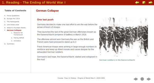The Origins and Fighting of World War II - Digital Textbook Readings