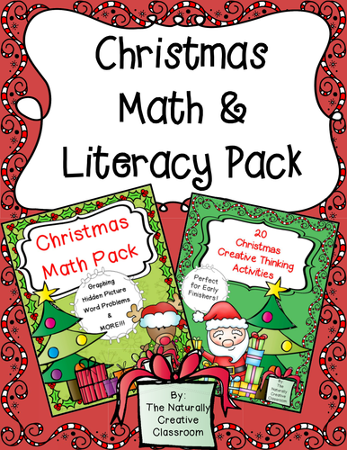 Christmas Math and Literacy Pack