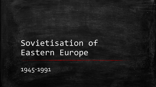 The Sovietisation of Eastern Europe