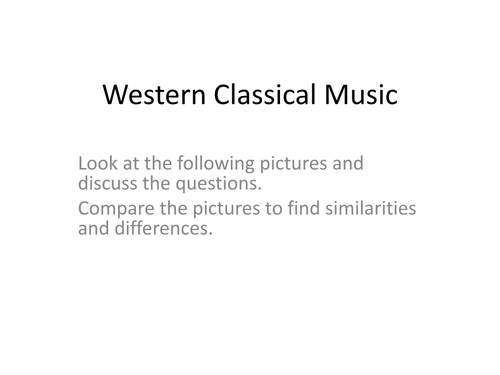 New AQA GCSE Music - AoS1 Western Classical Tradition Resources 
