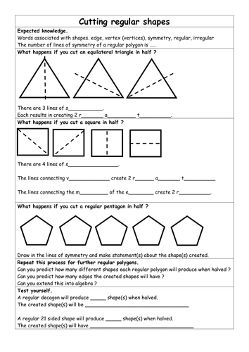 Investigating Regular Shapes