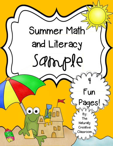 Summer Math and Literacy Sample